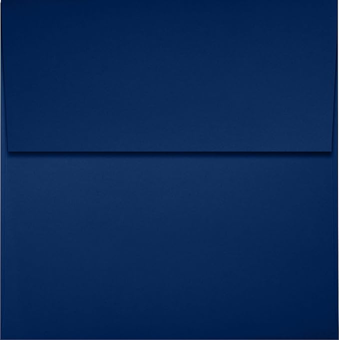 LUXPaper Square Invitation Envelopes | Peel & Press | 4" x 4" | Navy Blue | - Image 2