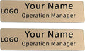 2pcs Stainless Steel Custom Name Tags by QIPAN
