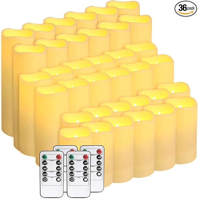 36-Pack LED Flameless Candles by fclayvts