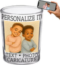 Funny Personalized Shot Glass 2.5oz, Custom Printed Picture Caricature Gift by SpottedDogCompany
