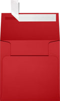 LUXPaper Square Invitation Envelopes | Peel & Press | 4" x 4" | Ruby Red | by LUXPaper