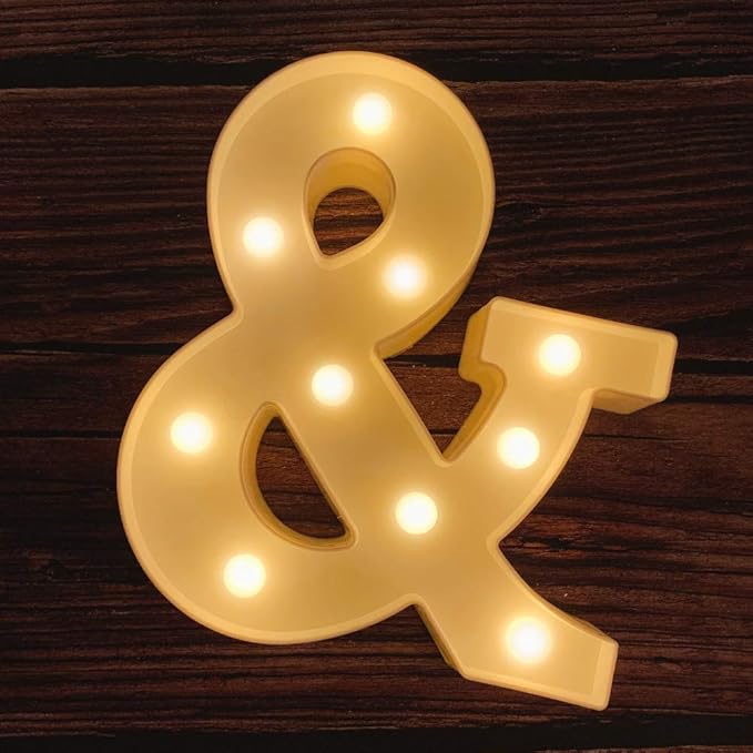 MUMUXI Marquee Light Up Letters Sign Battery Powered LED Alphabet Lights by MUMUXI