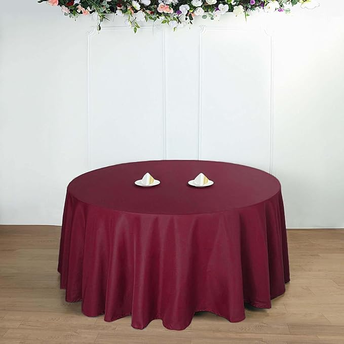 Efavormart Round Tablecloth, 132 Inch Stain & Wrinkle Resistant Washable Table - Image 9
