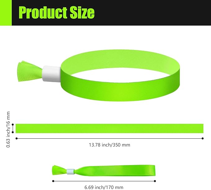 100 Pcs Cloth Event Wristbands, Event Wristbands, Colored Wrist Bands - Image 2