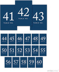 Andaz Press Navy Blue Wedding Table Numbers 41-60, 4x6-Inches Table Number Cards by AndazPress