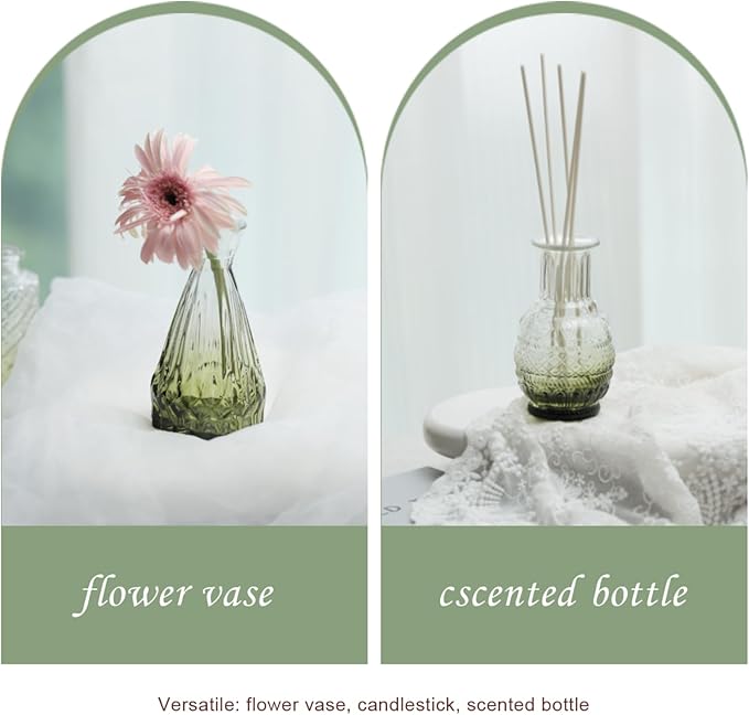 Bud Vases Set of 12, Glass Bud Vases in Bulk, Small Flower Vases - Image 6