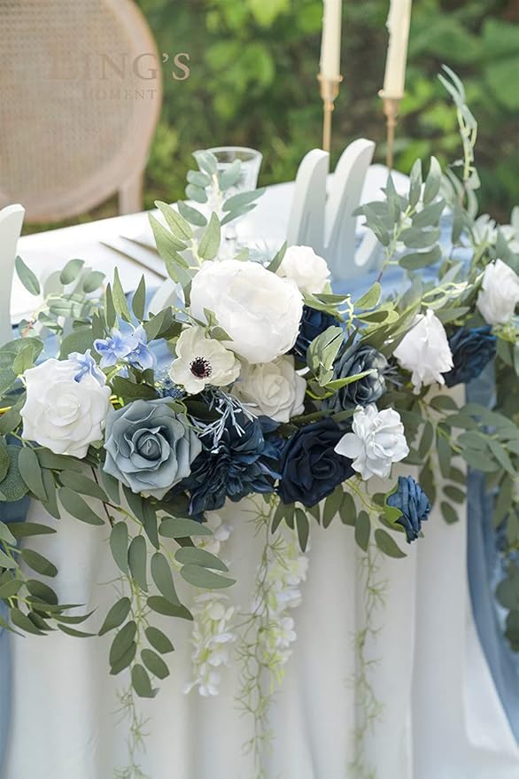 Ling's Moment 9FT Spring Flower Garland- Wedding Arch Flowers - Image 6