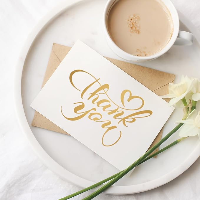 50 Pack 5x7 Thank You Cards, Thick Folded Heavy Card Paper, Thank You Notes - Image 5