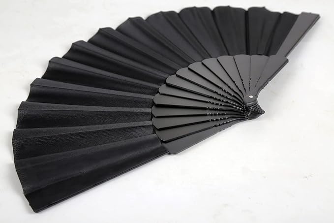 HUNANBANG 4 Pieces Folding Hand Fans Church Wedding Gift, Party Favors - Image 3
