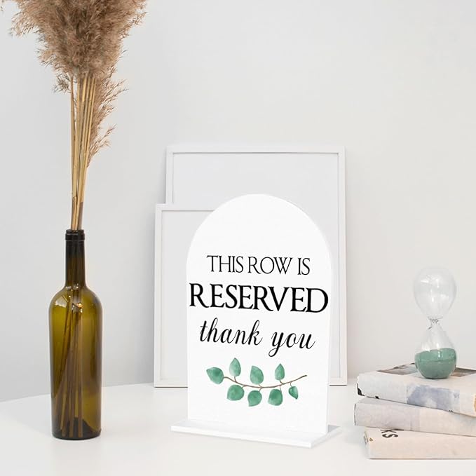 This Row is Reserved Sign, Reserved Seating Signs - Image 3