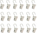 30 Pcs Curtain Clips with Hooks, Heavy Duty Metal Shower Clip Hook Set by JFFX