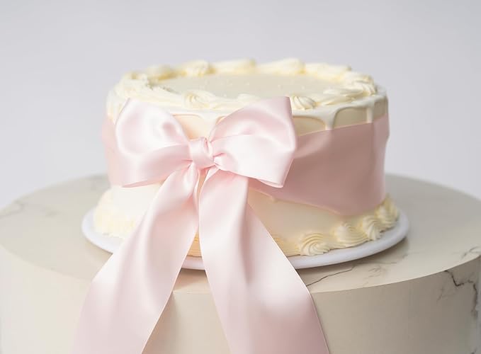 Light Pink Satin Ribbon 2.5 Inch Double-Faced Valentines Day Ribbons - Image 5