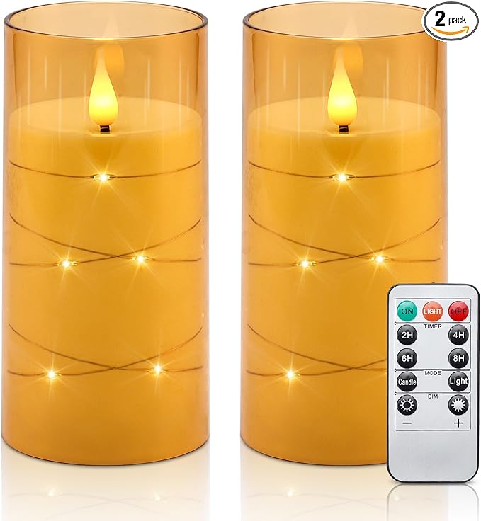 Aignis Flickering Flameless Candles Battery Operated Candles LED Candles by Aignis