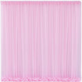 10x10 Pink Tulle Backdrop Curtains by WishCare