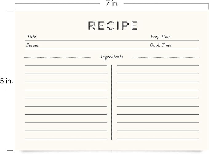 Jot & Mark Recipe Cards 5x7 Inches Blank Double Sided - Image 7