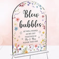 Wedding Sign Decor, Arch Acrylic 5x7 Inch, Blou Bubbles Sign Wedding Sign by Unknown