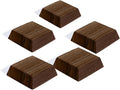 UNIQOOO 12 Pack Trapezoid Walnut Wood Stand |1.2mm Slot by UNIQOOO