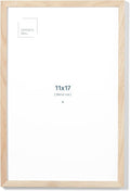Opposite Wall - 11x17 in - Natural Solid Oak Wood Picture Frame - Lightweight by OppositeWall