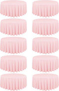 10 Pack Pink Round Tablecloths by REWOMC