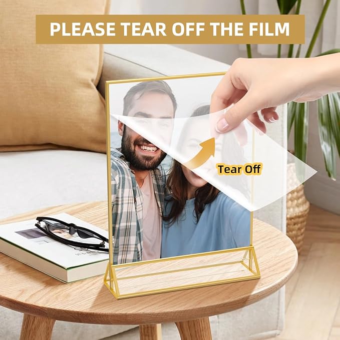 Acrylic Sign Holder 8.5X11 Clear Sign Holder, Double Sided Flyer Holder - Image 2