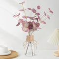 Artificial Eucalyptus Stems in Glass Vase by WOHSEROM