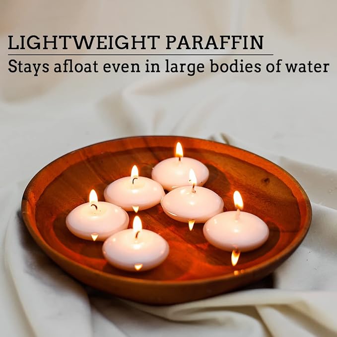 JHENG 50 Pack Floating Candles, - Image 5