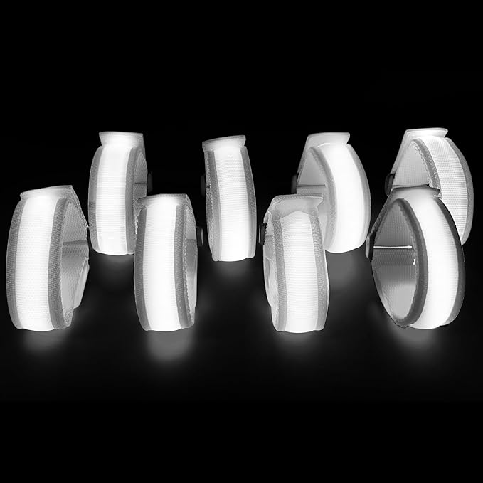 8 Pack LED Bracelets Light Up Wristbands, Glow Flashing Wristbands Glow in The - Image 2