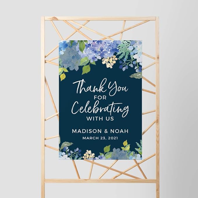 Andaz Press Personalized Extra Large Wedding Easel Board Party Sign, 12x18-inch - Image 6