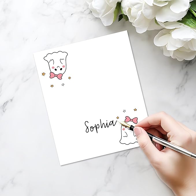 25 Pack Halloween Place Cards, Editable Name Cards - Image 3