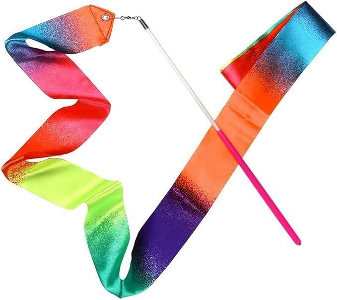 20 Pieces Ribbon Wands for Kids, 2 Meter Ribbon Dancer Wand, Dance Ribbons for - Image 2