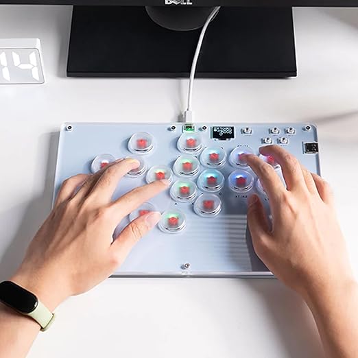 ARCCI Arcade Stick Leverkless Controller 16 Keys, All-Buttom Custom RGB Fight - Image 8