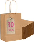 qiqee 30-Packs Brown Gift Bags by Qiqee