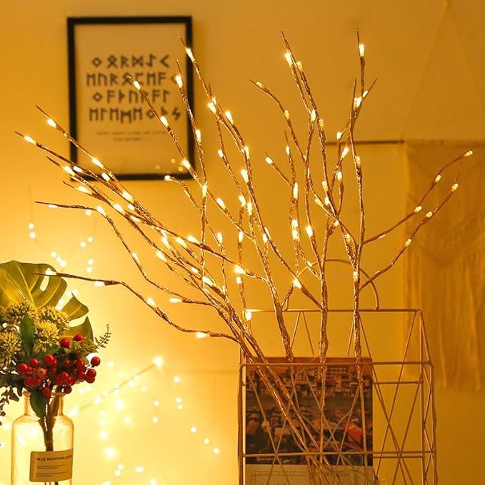 DK177 2 Pack Led Branch Light Battery Operated Lighted Branch Vase Filler - Image 7
