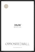 Opposite Wall - 24x36 in - Black Picture Frame - Lightweight, Versatile & by OppositeWall