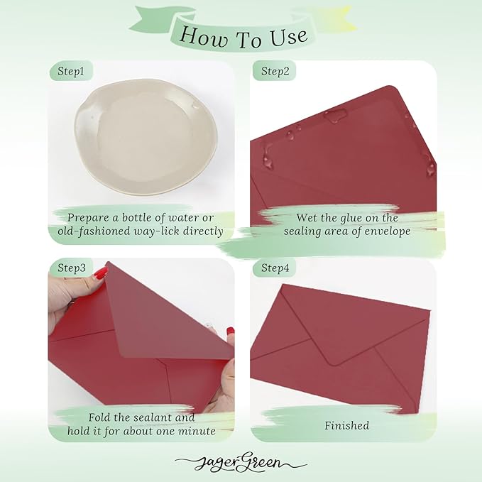 50 Pack 5x7 Envelopes Letter Size, Envelope 5.4x7.6 - Image 5