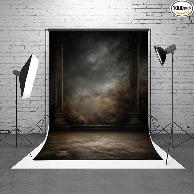 10x10ftDark Vintage Photography Backdrops Portrait Photo Backdrop Wedding by HMTFOTO