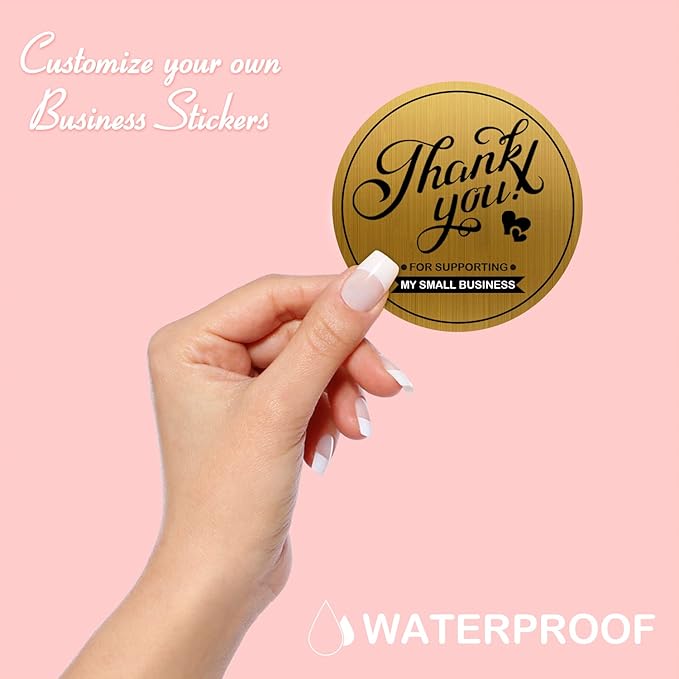 Custom Logo Stickers for Business, Personalised Logo Labels, Waterproof - Image 4
