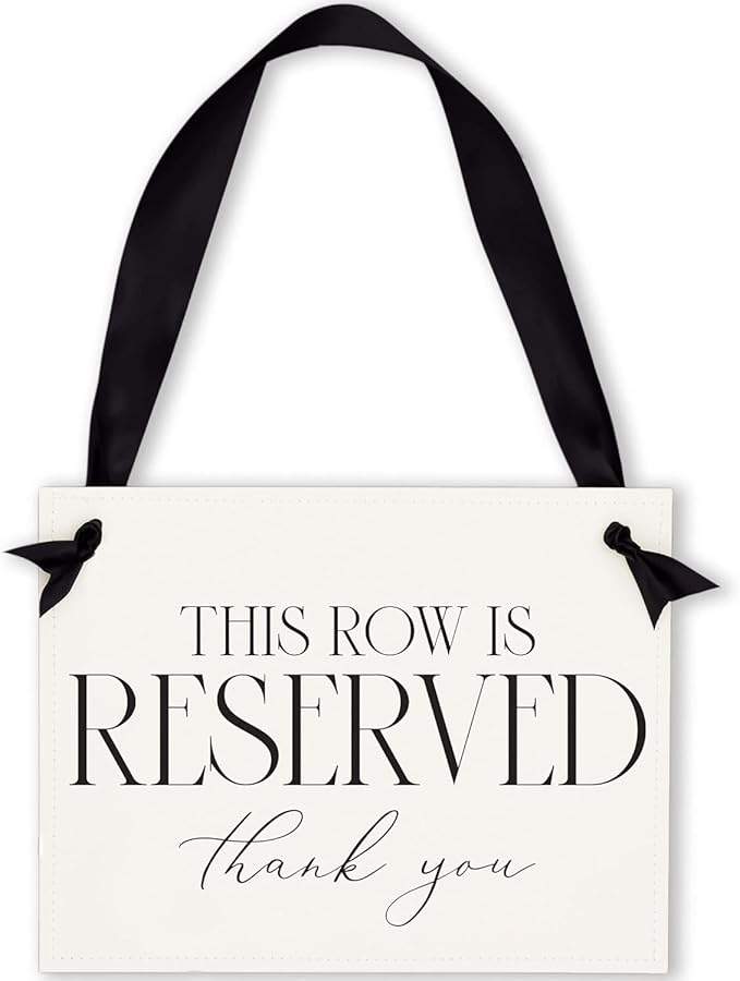 Ritzy Rose Set of 2 Reserved Row Sign - Image 9
