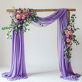 Wedding Arch Draping Fabric 1 Panel 28.7" x 20FT Lavender Purple Sheer Chiffon by Xiomot