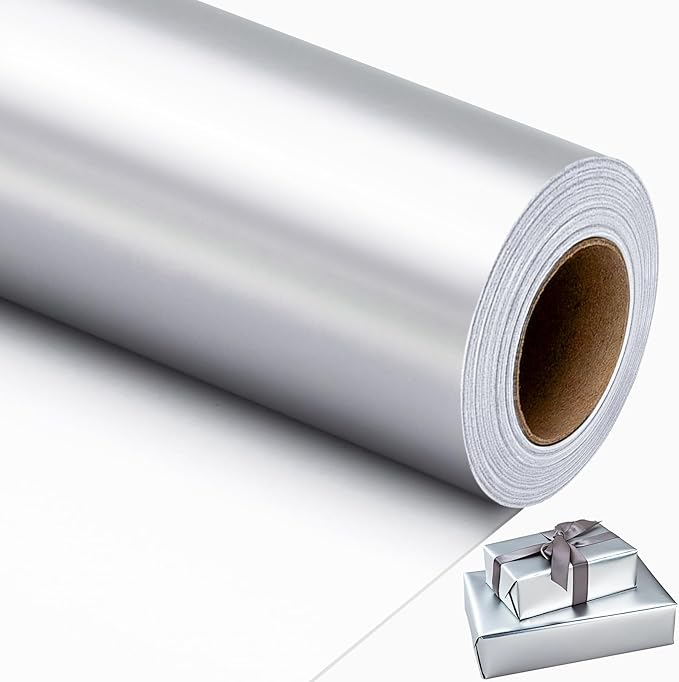 Garbendy Silver Wrapping Paper by Garbendy