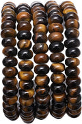 Natural Yellow Tiger Eye Stone Rondelle 5x8mm Loose Semi Gemstone Beads by Beadia