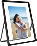 Black Floating Frame, For Picture 5x7, Tabletop Shelf Photo Frame, Classy Gift by AhaGoOfficial
