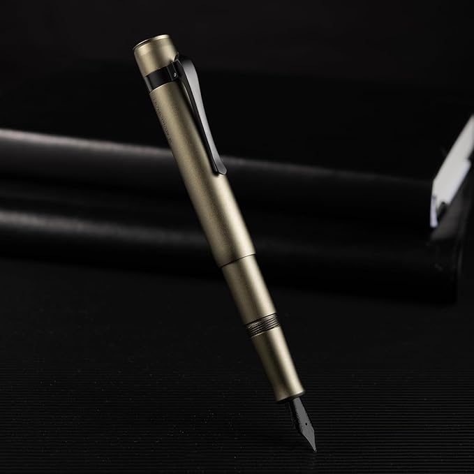 Hongdian M2 Black Forest Mini Fountain Pen, Long Blade Nib & Sleek Shape - Image 5