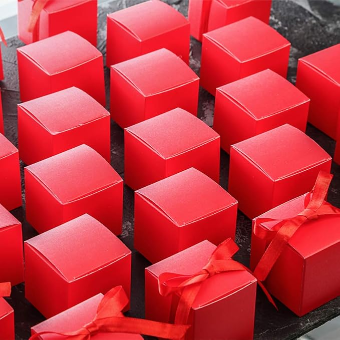 AWELL Red Gift Candy Box Bulk 2x2x2 inches - Image 6