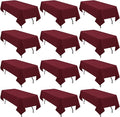 12 Pack Polyester Tablecloth Rectangle Tablecloth 60 x 102 Inch Burgundy by fani