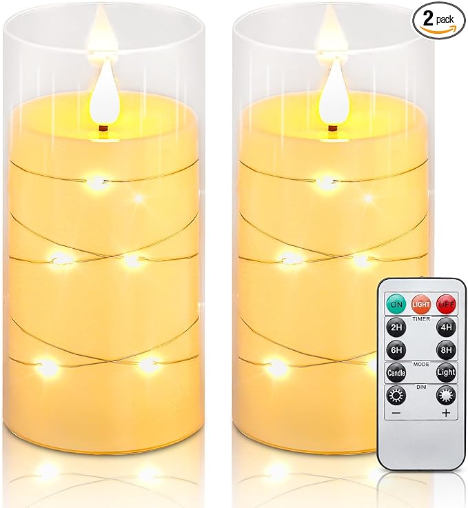 Aignis Flickering Flameless Candles Battery Operated Candles LED Candles by Aignis