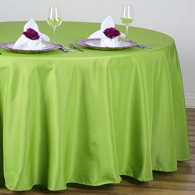 Efavormart Round Tablecloth, 108 Inch Stain & Wrinkle Resistant Washable Table - Image 2