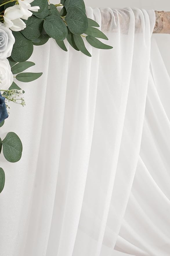 Dusty Blue Artificial Wedding Arch Flowers Kit - Image 8