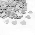 Heart Confetti Valentine's Day Silver Table Confetti Metallic Foil by Werich
