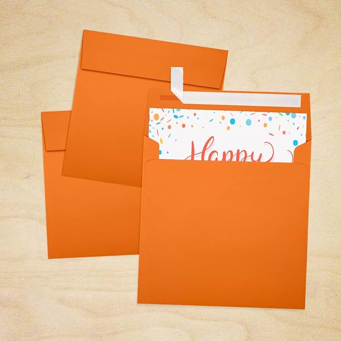 LUXPaper Square Invitation Envelopes | Peel & Press | 6 1/2" x 6 1/2" | - Image 7
